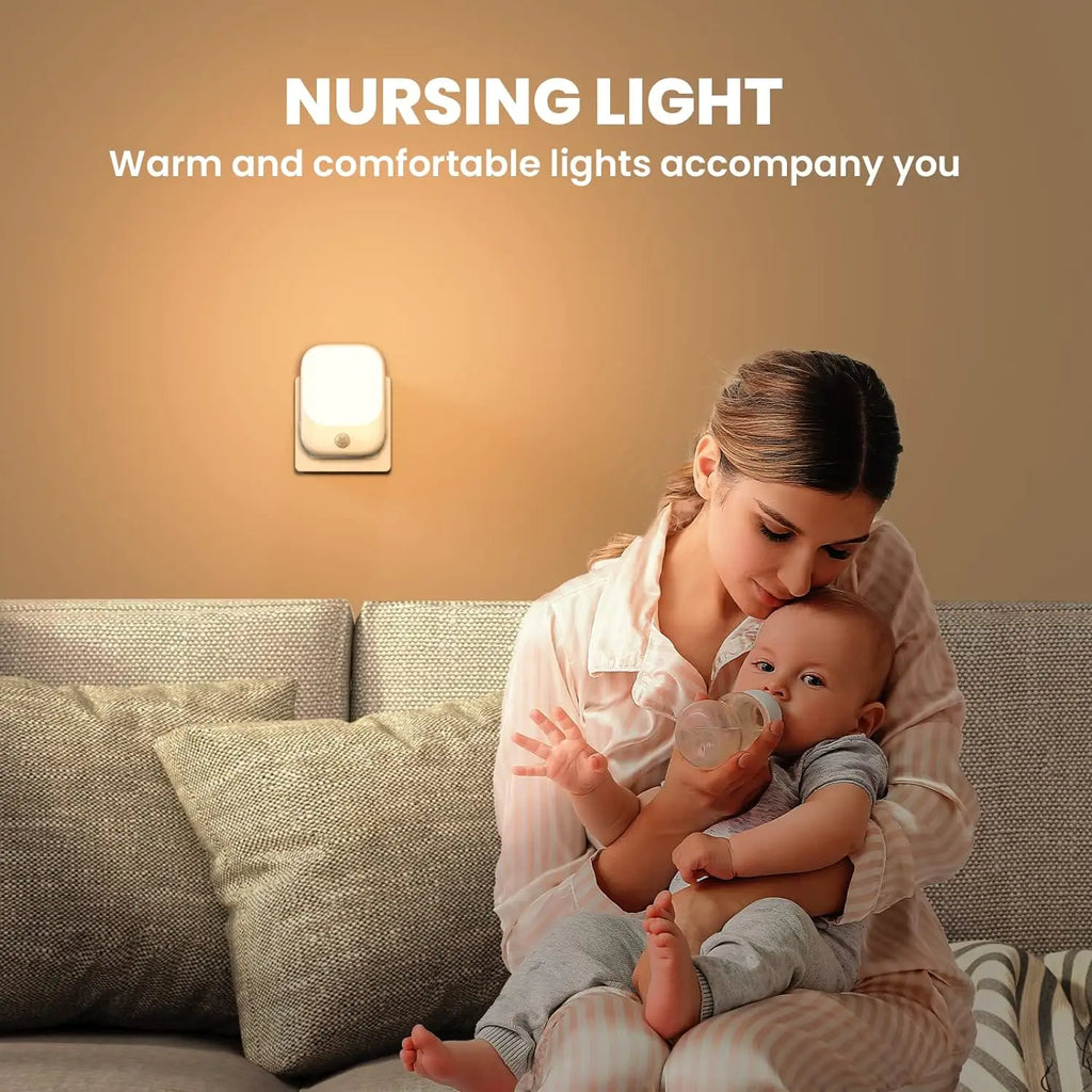 LED Motion Sensor Night Light 2-Pack - Auto On/Off